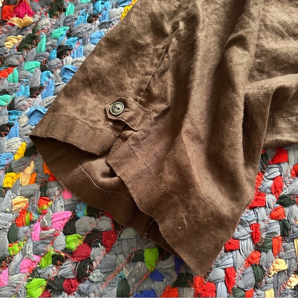 Lot Of 2 Silhouettes Linen Cropped Pull On Pants Womens Plus Size 3X Black Brown - Picture 7 of 16